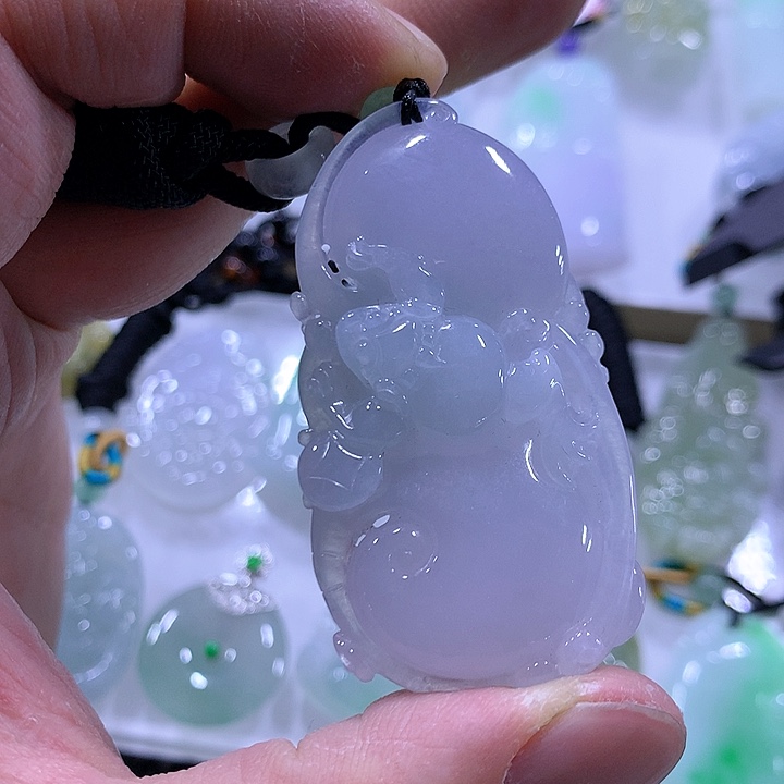 翡翠颈饰未镶嵌天然翡翠A货吊坠