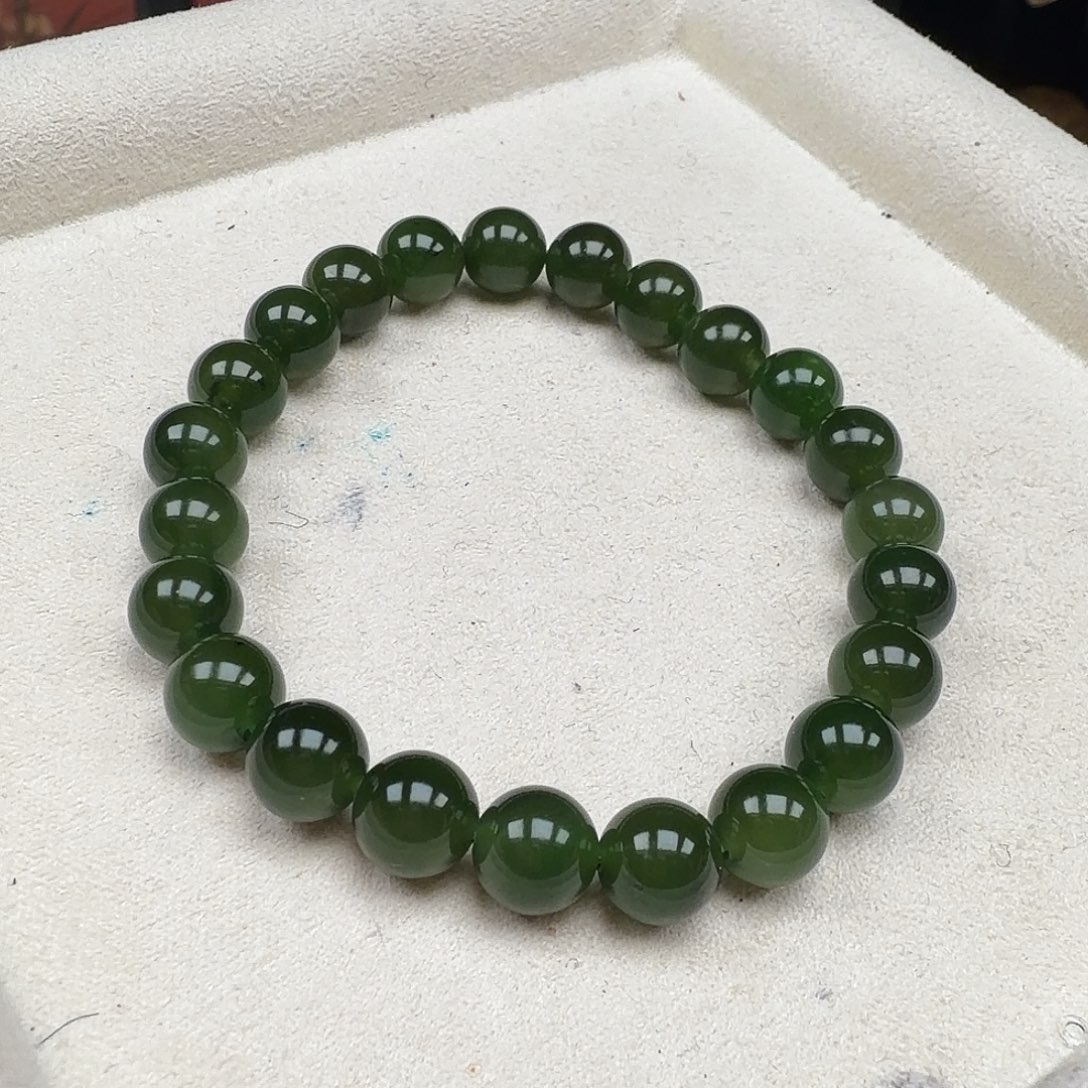 和田玉（碧玉）未镶嵌手链