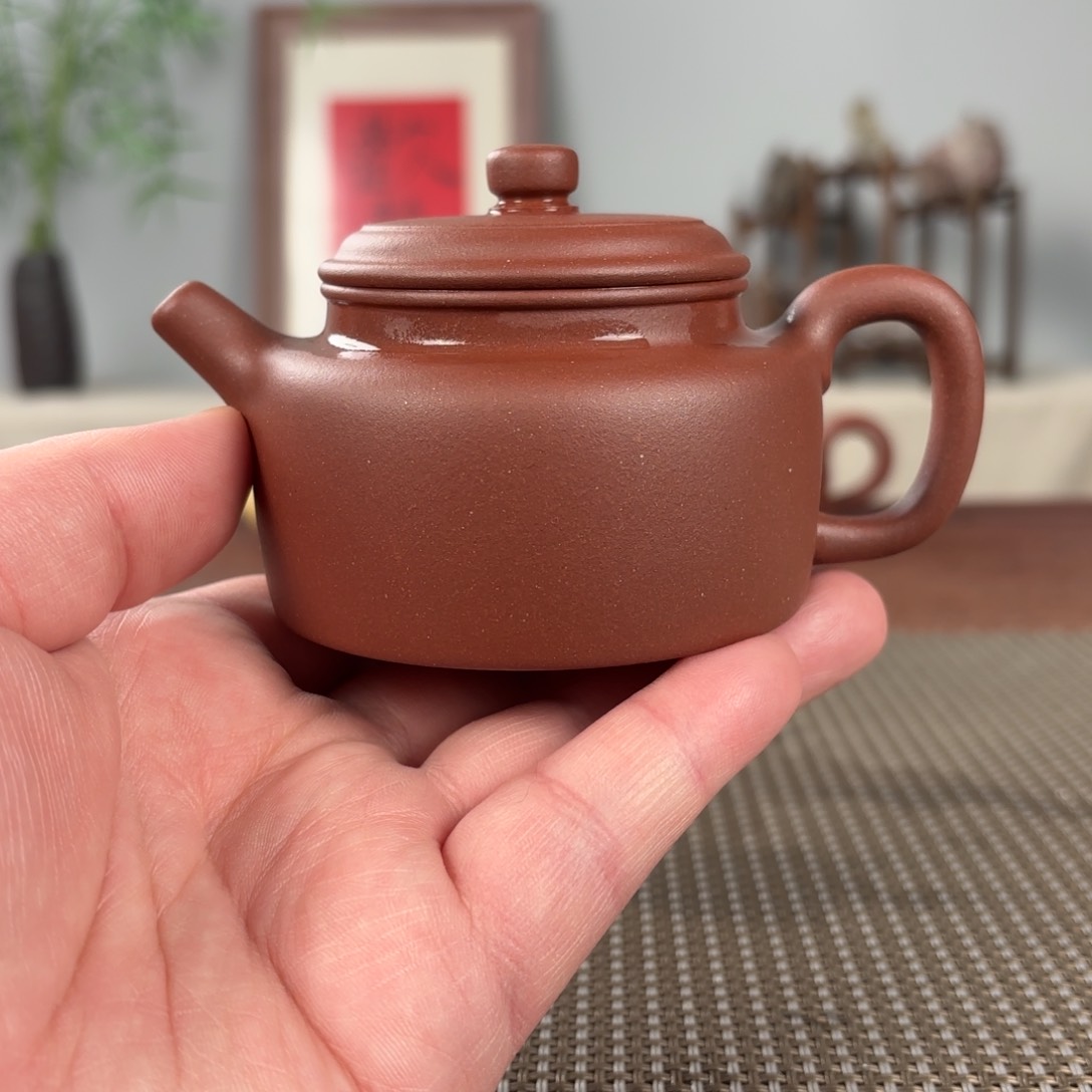紫砂茶壶全**意微瑕黄龙山原矿紫砂壶150