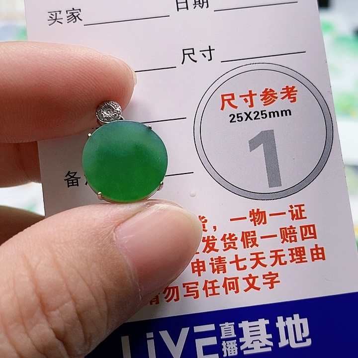 【闪购商品】翡翠颈饰18K金镶嵌翡翠