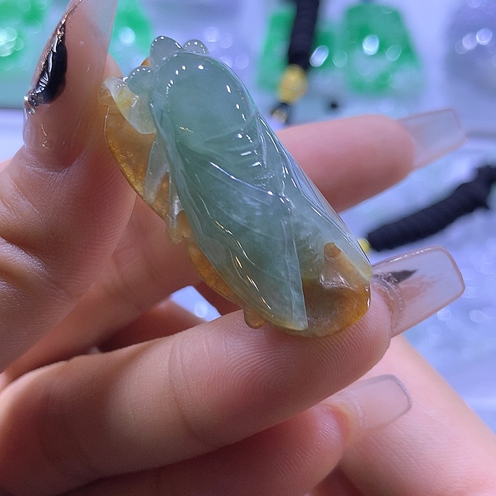 颈饰未镶嵌翡翠天然翡翠A货吊坠