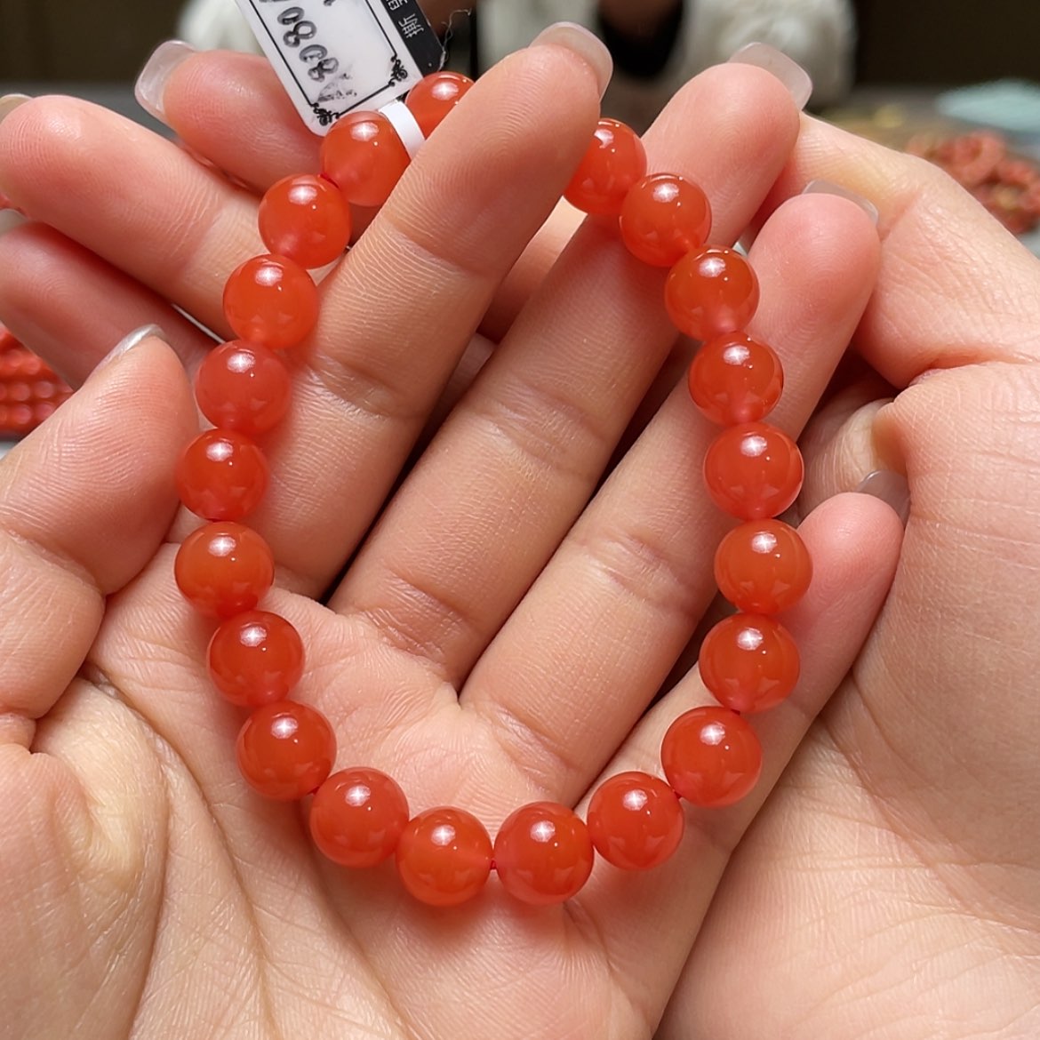 【闪购商品】南红玛瑙手串未镶嵌白**