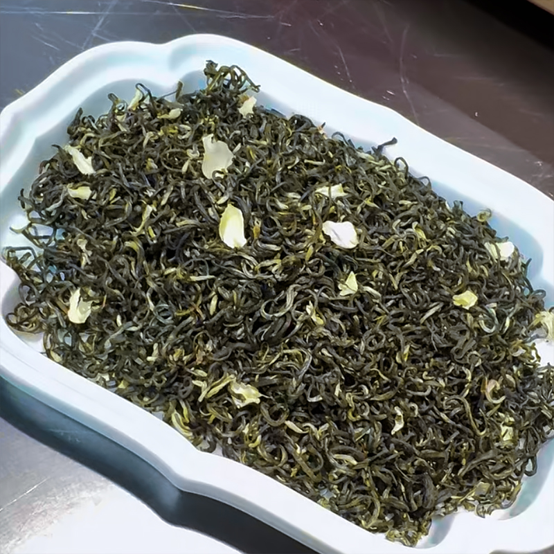 2025四川雅安蒙顶山碧潭级茉莉飘雪花茶高端茉莉花茶选芯蒙顶甘露