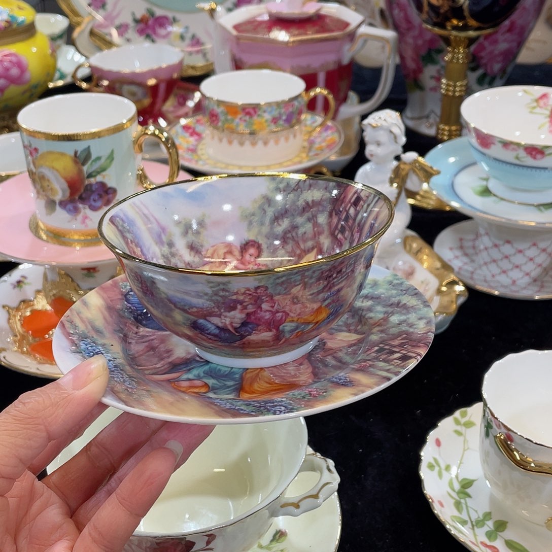 摆件人物甜品碗一套