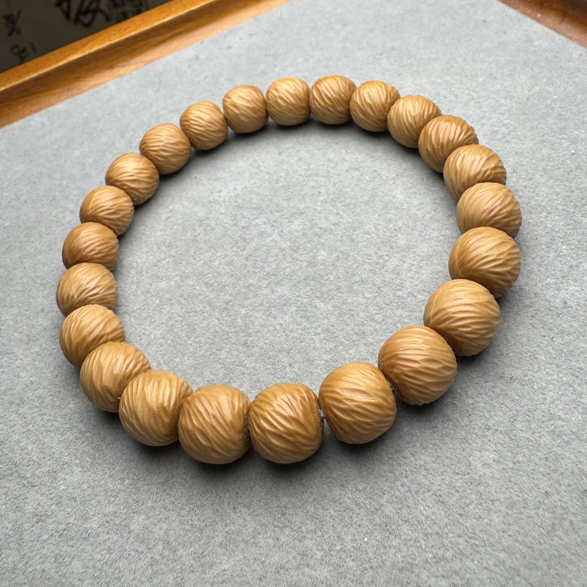 猴头精工【云锦】全品无瑕猴头核桃单圈