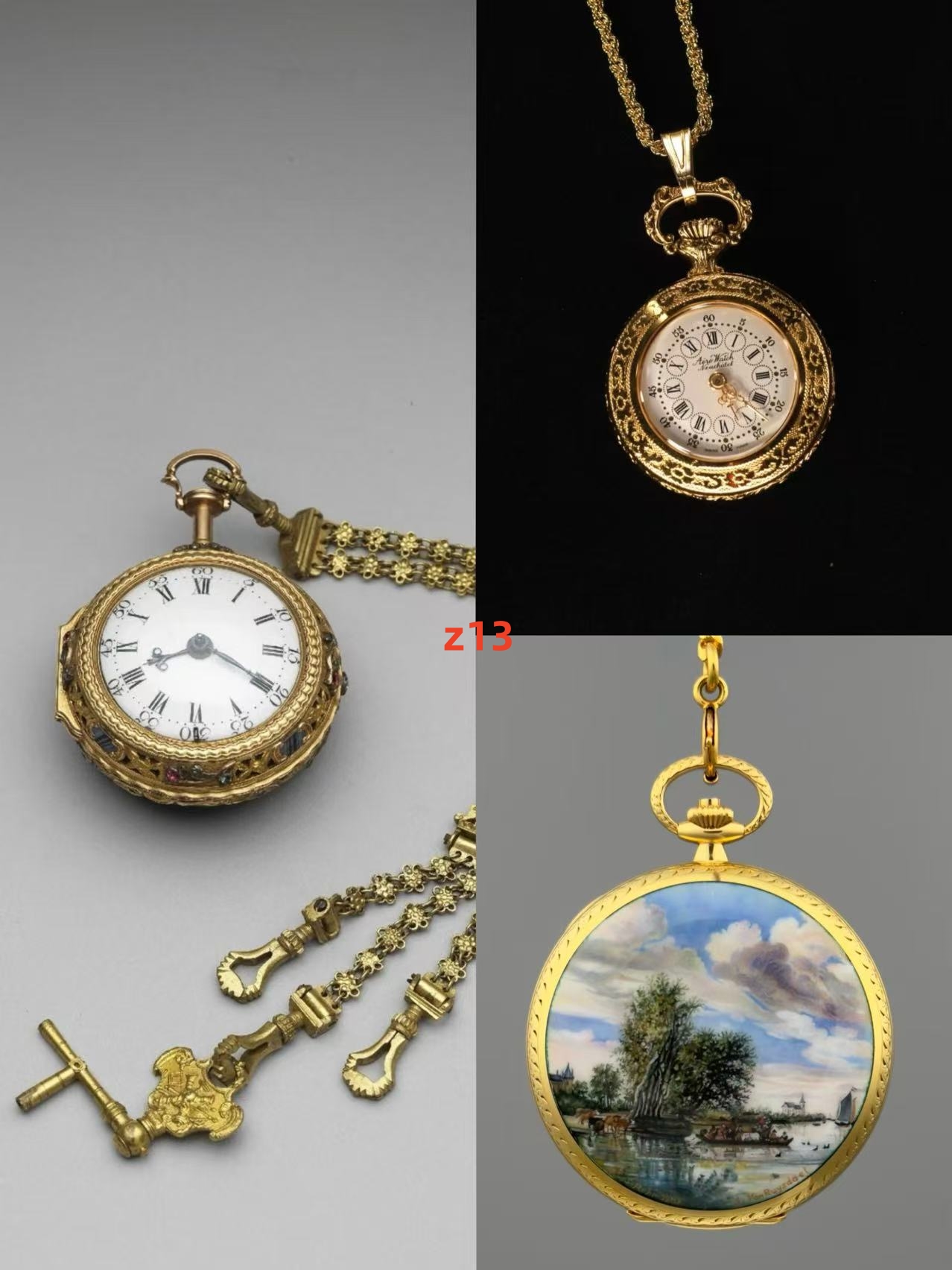 怀旧风格石英怀表配件复古，发货以直播间展示为准z136