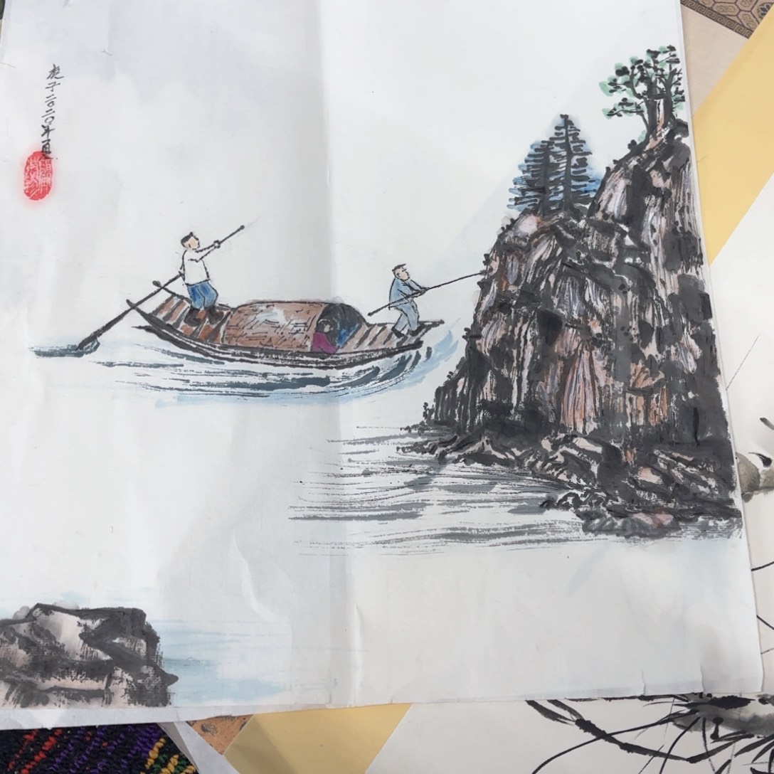 国画公司斗方马山水马