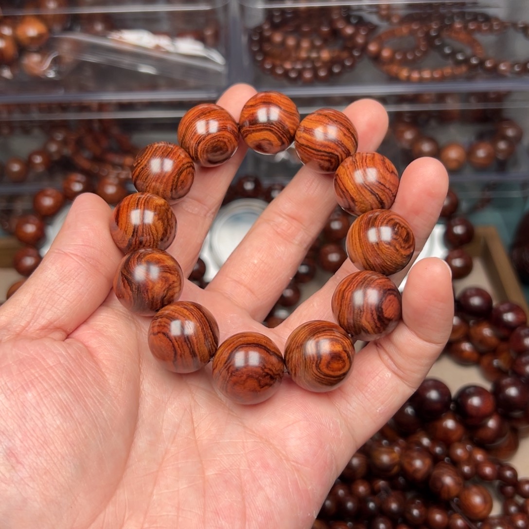 黄花梨/降香黄檀海南黄花梨老料紫油梨多彩2.0水波满纹