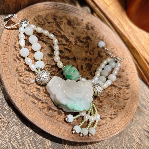 精美古风原创翡翠貔貅手链