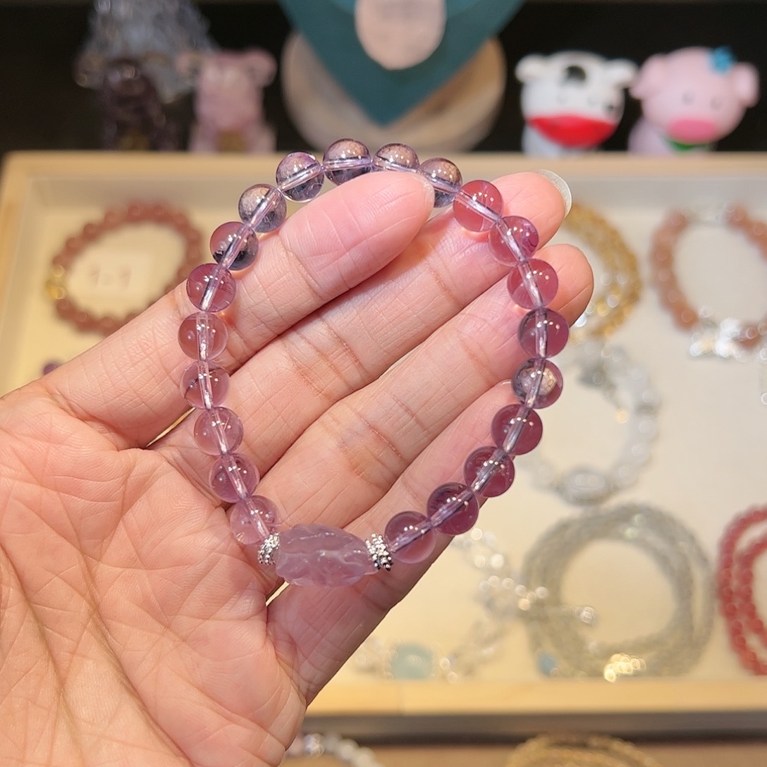 水晶手链未镶嵌紫