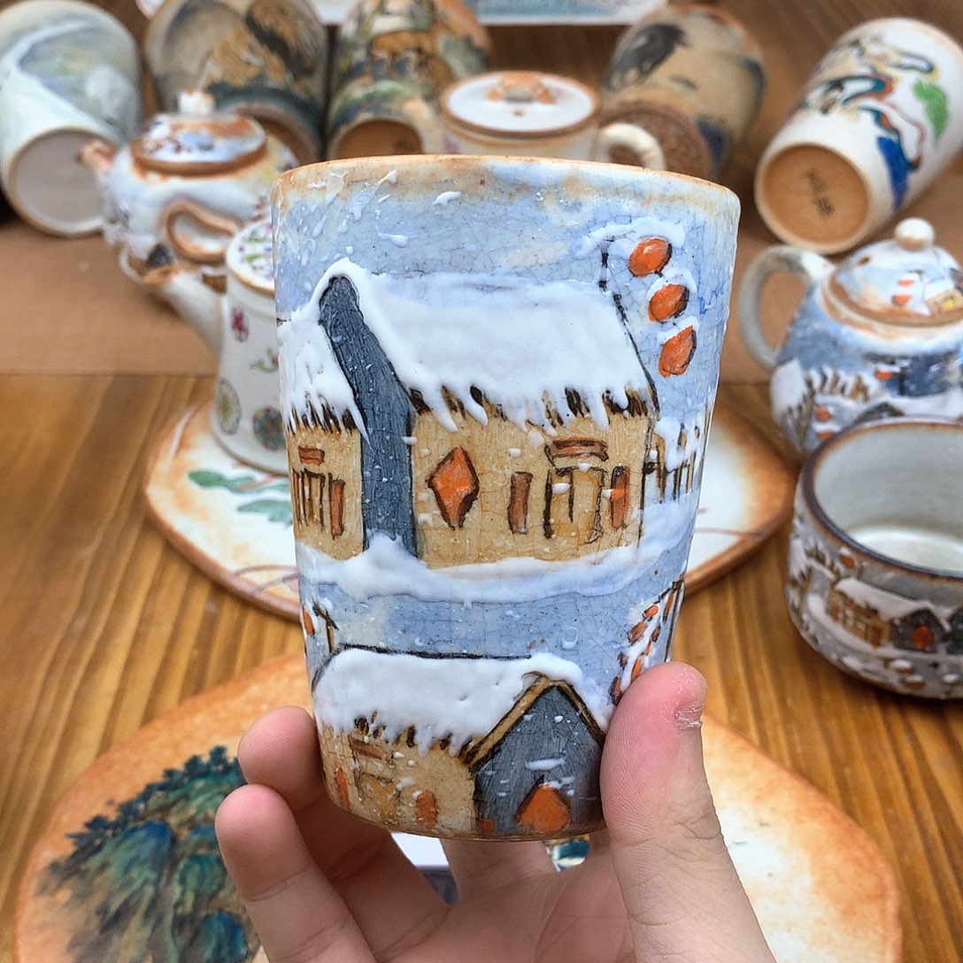如***雪杯景德镇陶瓷手作