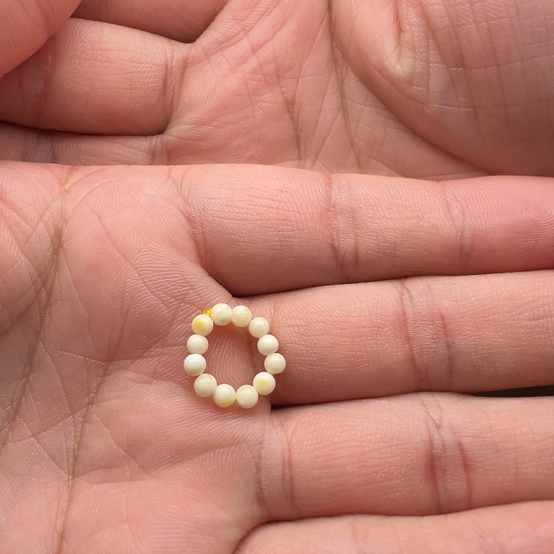 蜜蜡未镶嵌颈饰蜜蜡小米珠跑环