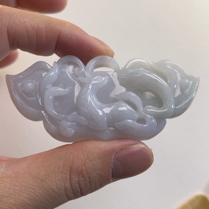 翡翠吊坠(赠链)未镶嵌代编织