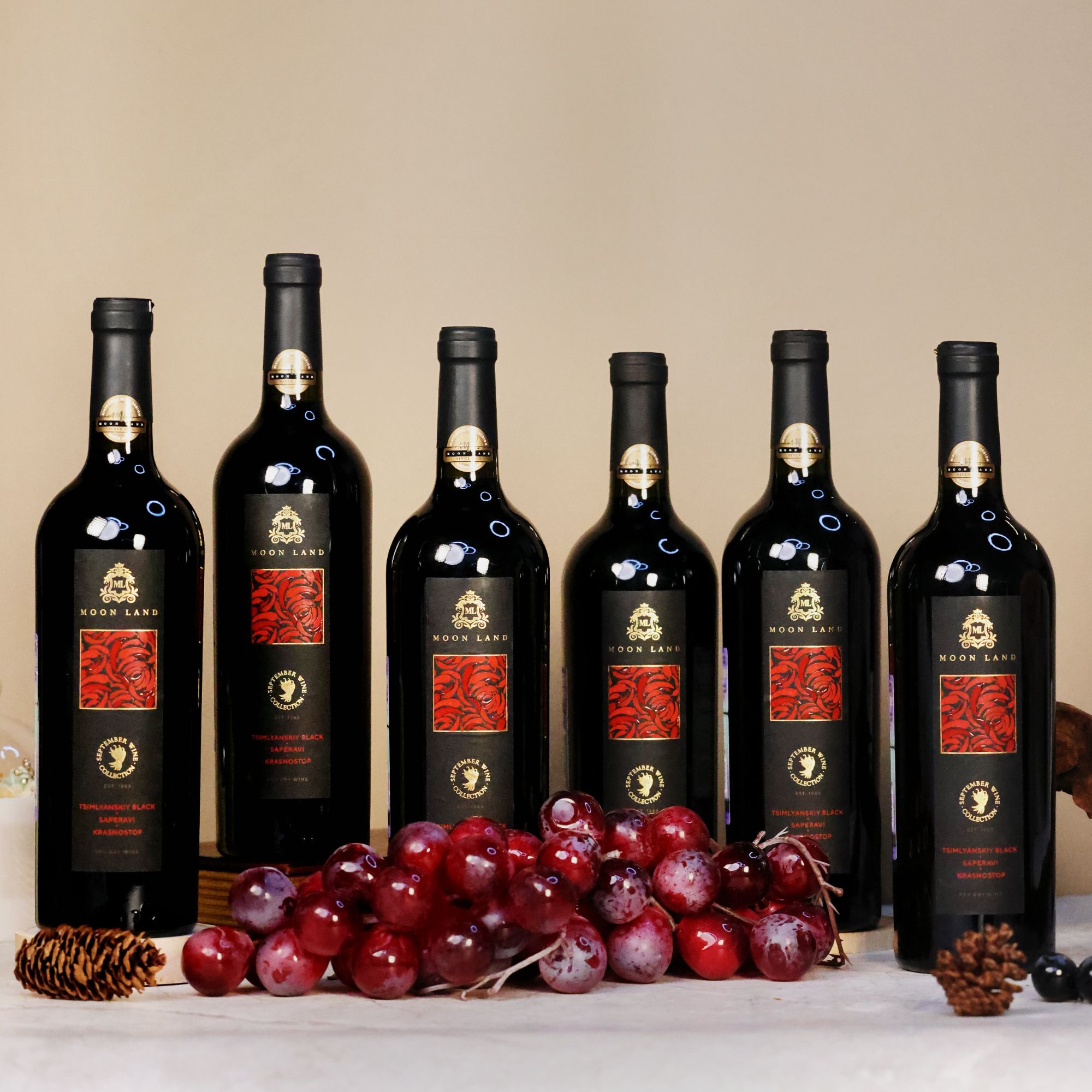 【 俄罗斯进口】木莱特黑魔王干红葡萄酒13.5度750ml/瓶*6