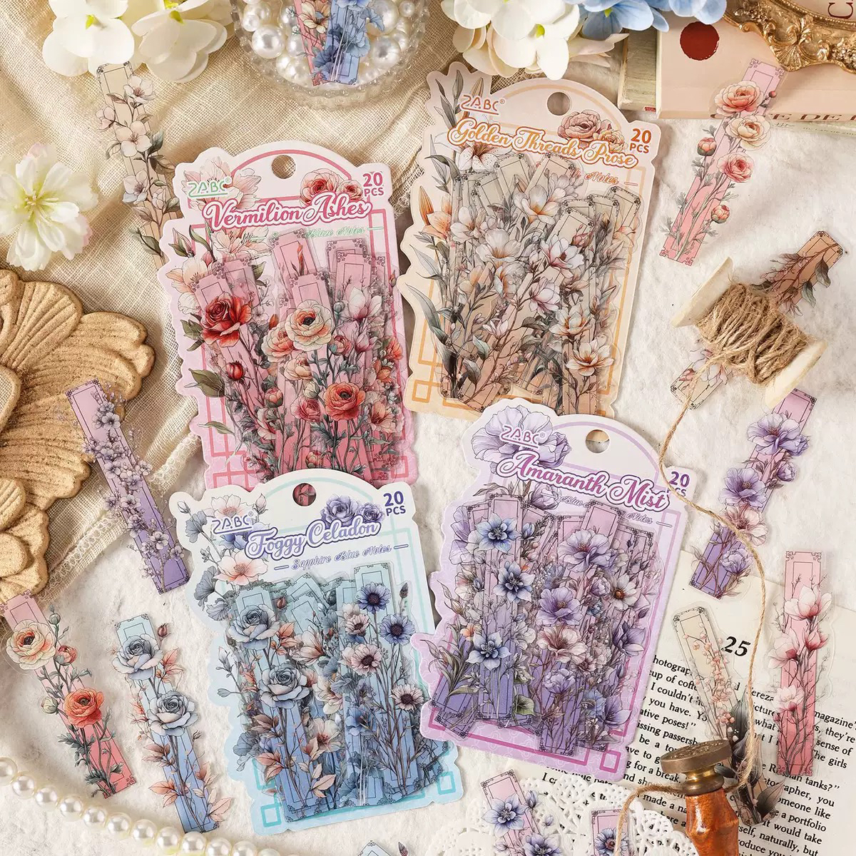 垂花笺贴纸花花贴纸