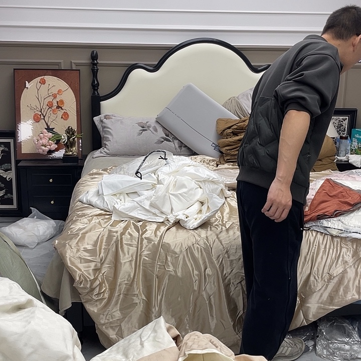 ღ***এ棉全棉棉全棉047单被罩有洞