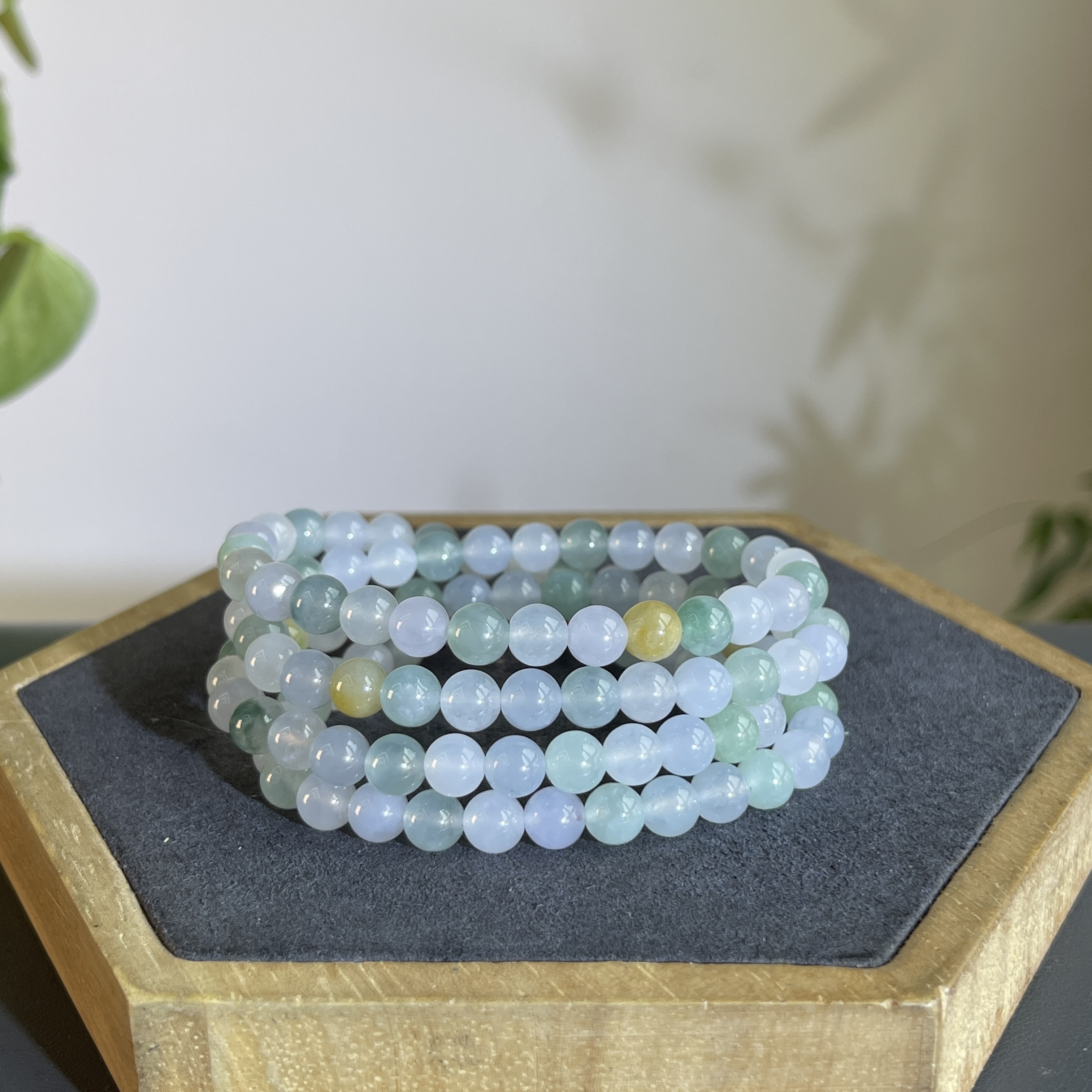 JTB27-120 天然缅甸翡翠A货 翡翠珠链（含配饰）