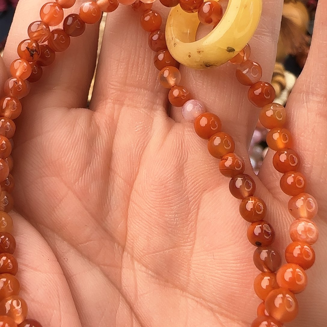 南红玛瑙手链未镶嵌