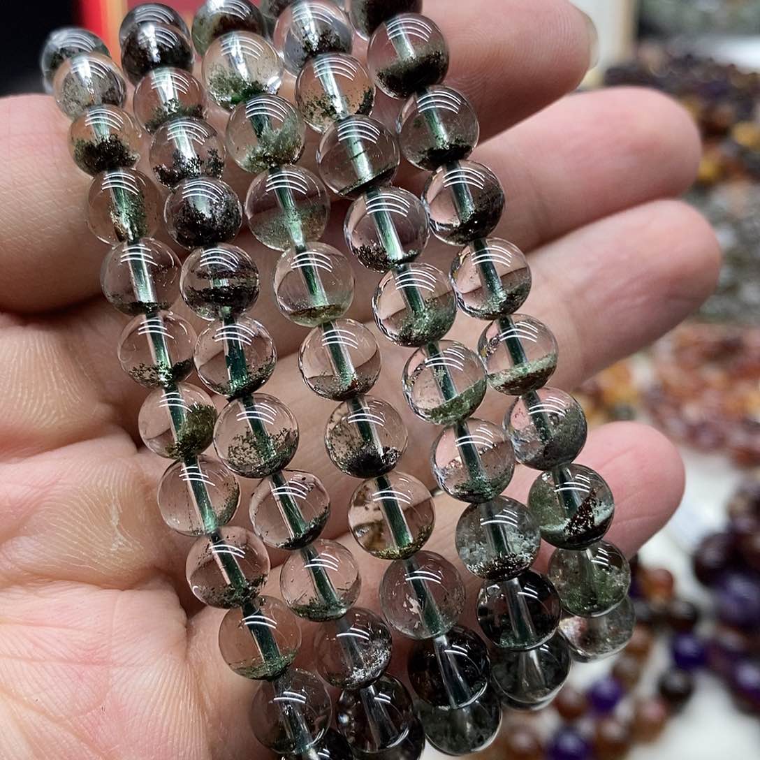 水晶手链未镶嵌多样性发货发一条