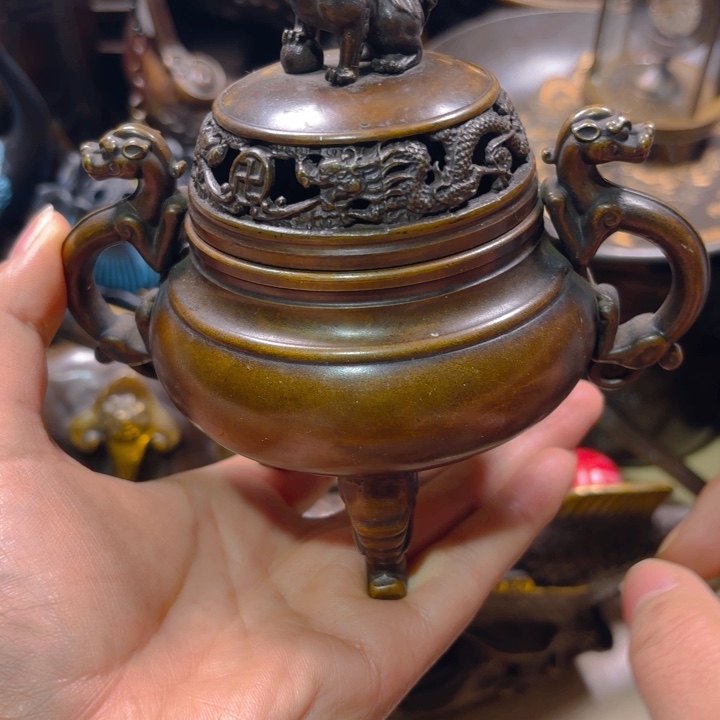 铜器摆件收收藏藏