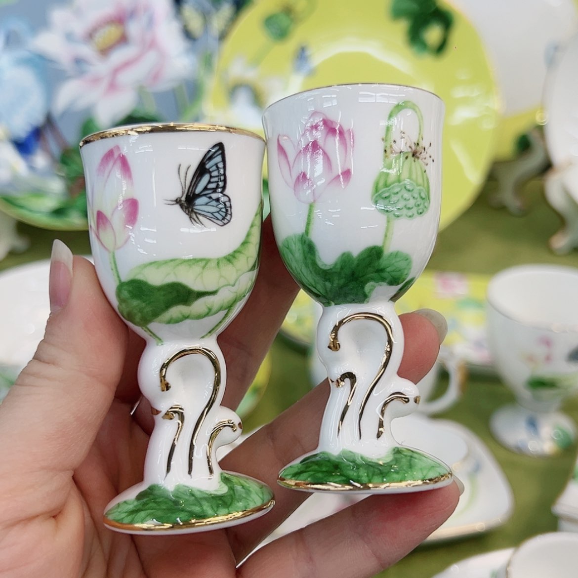 【闪购商品】骨瓷2个酒杯