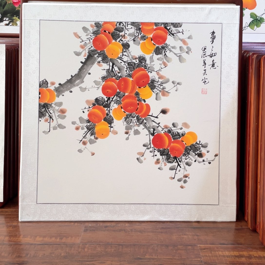 国画雄****～带框尺寸83*83厘米