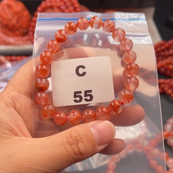 南红玛瑙未镶嵌多样性发货默认微瑕称重8mm