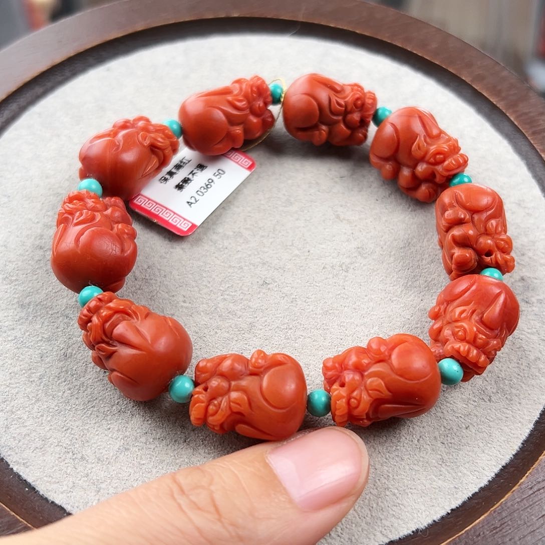 南红玛瑙手串未镶嵌