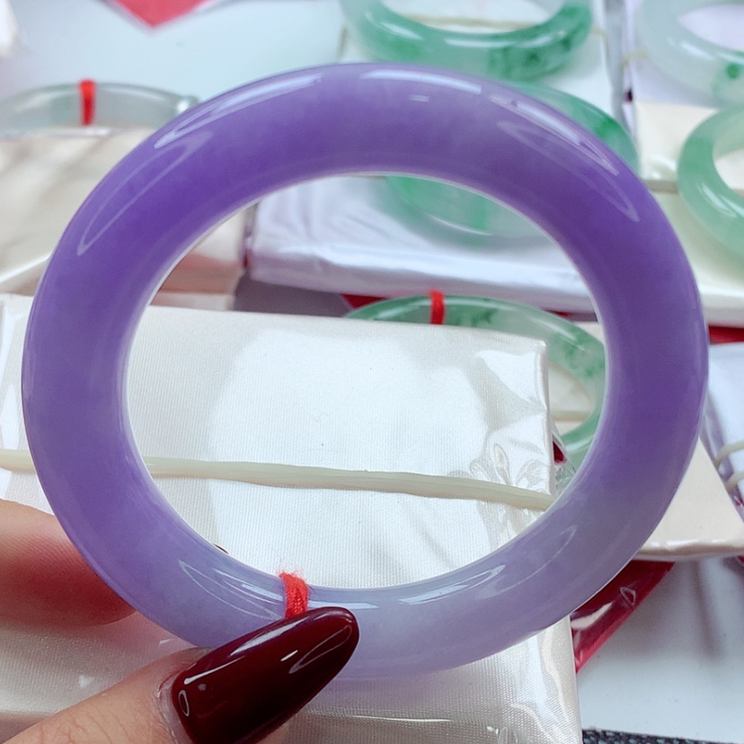 【闪购商品】翡翠手镯（圆镯）未镶嵌师妹毕业妖紫