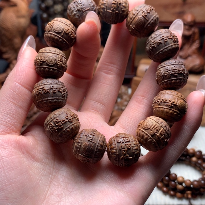 檀香木手串/手链1.8焦糖沉水