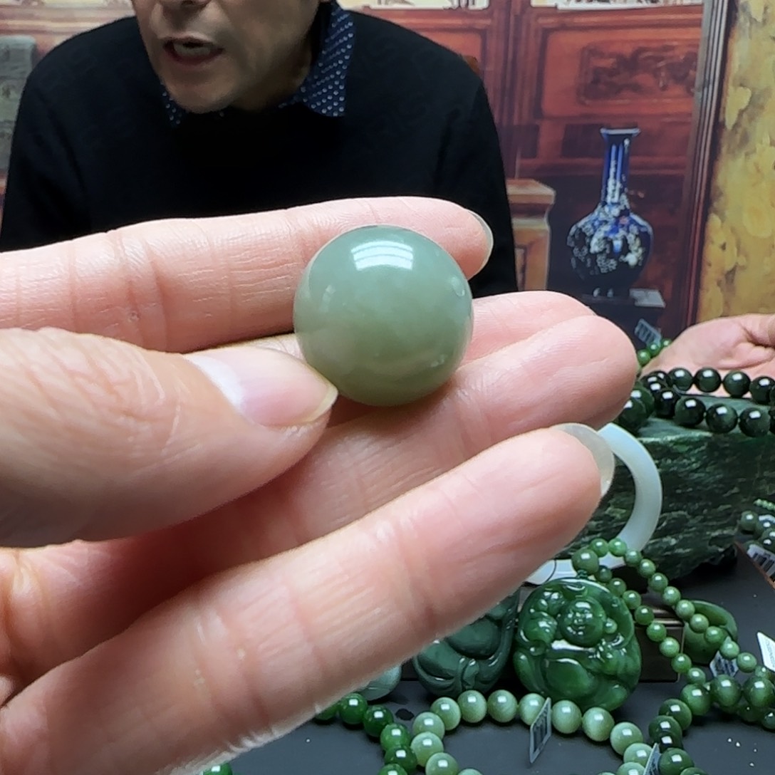 和田玉单珠未镶嵌