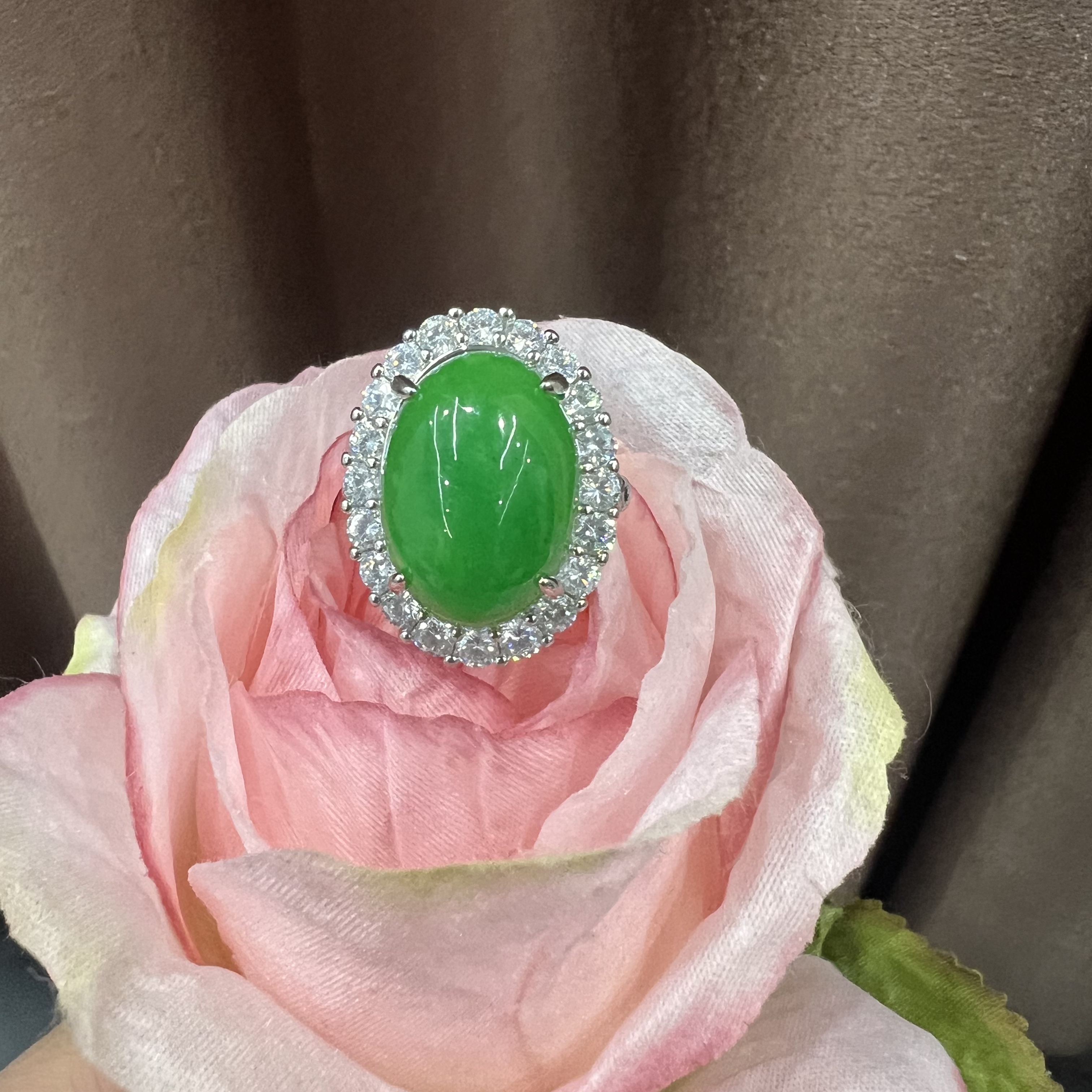 高定珠宝翡翠戒指RX634S058