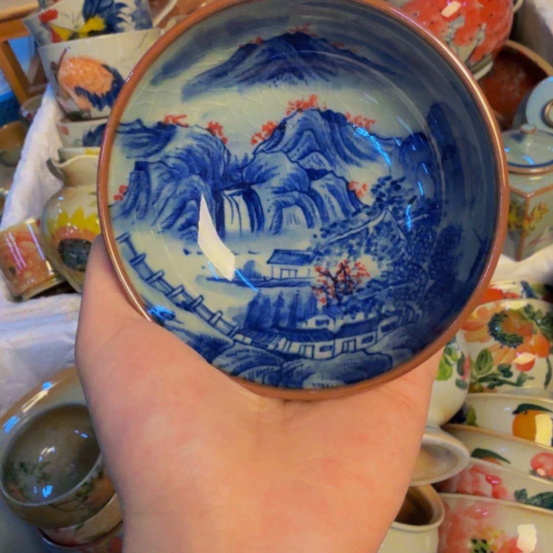 瓷片景德镇陶瓷手工手绘