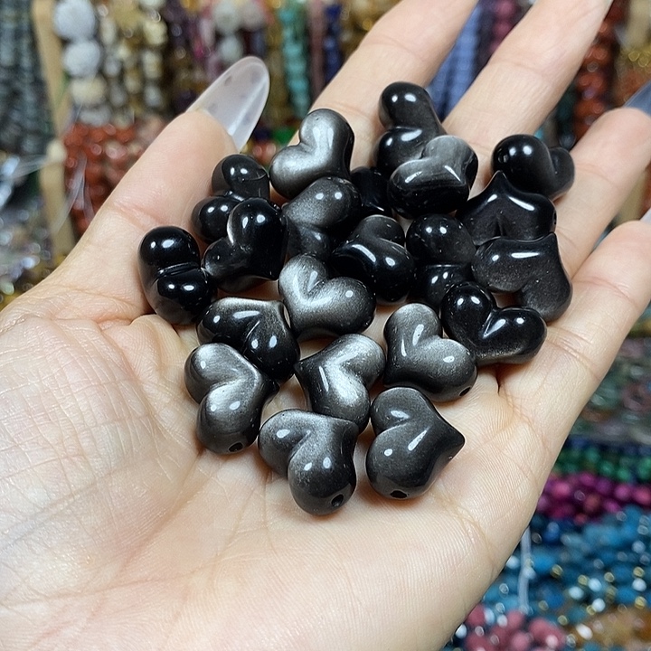 玛瑙/玉髓未镶嵌珠宝半成品天然银耀屁桃卡17*14mm（2颗）