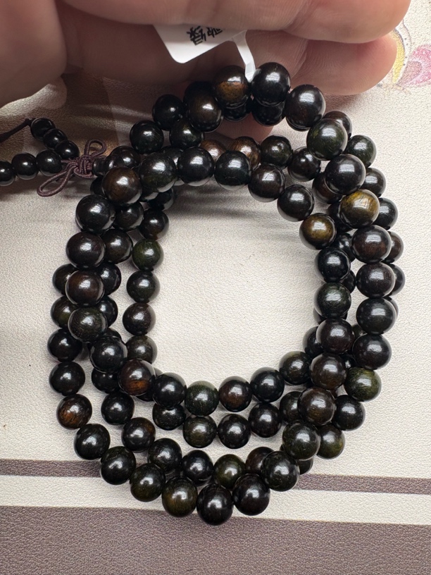 链接143号文莱莺歌绿高货8mm多圈成品木串