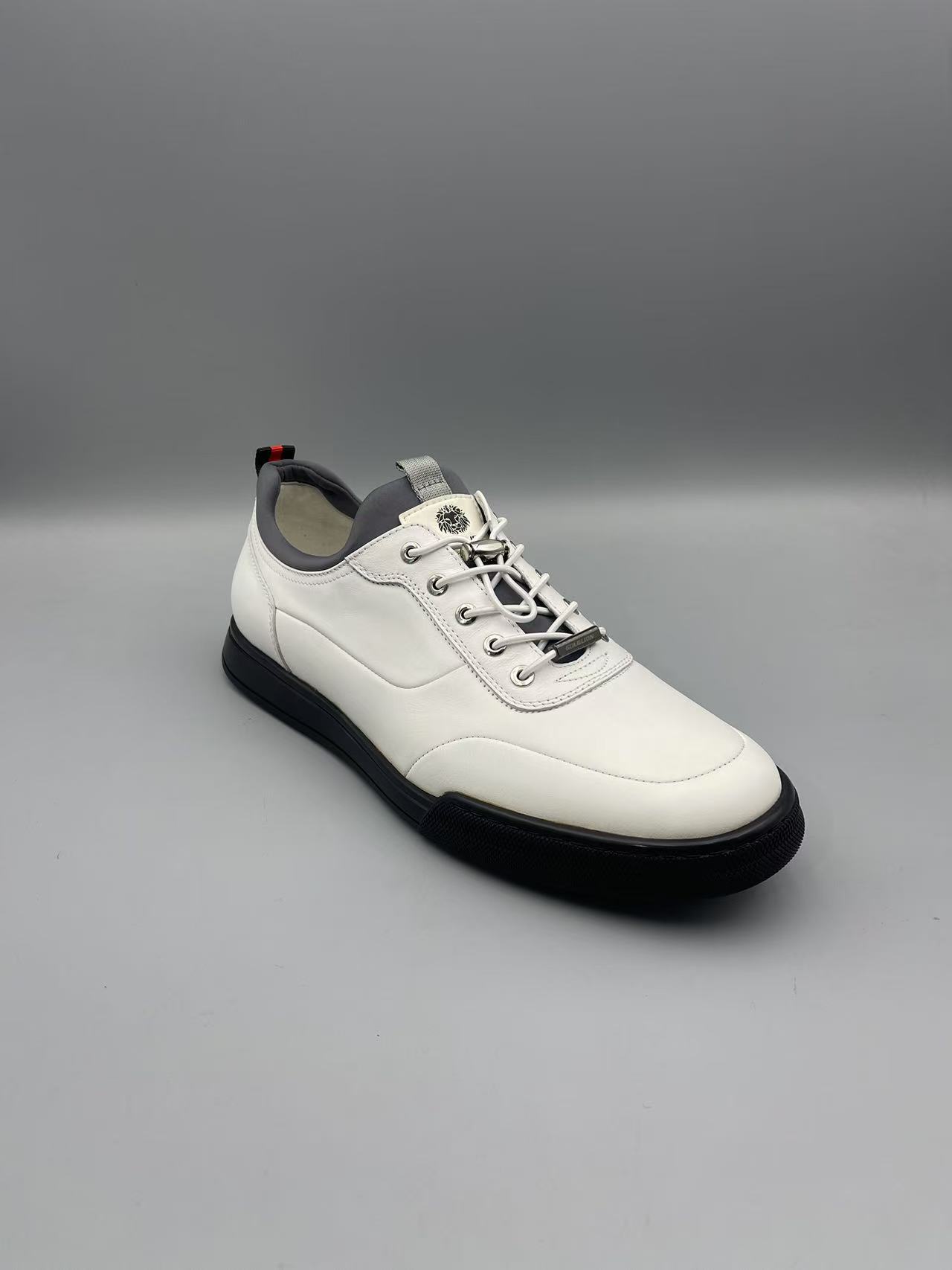 新款轻质厚底系带男士真皮鞋休闲鞋C594