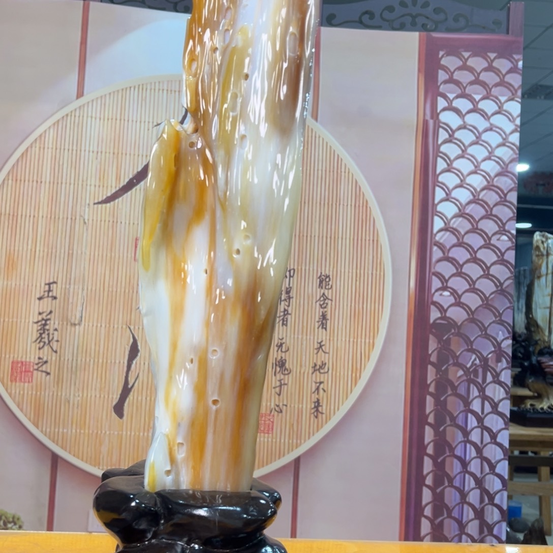 硅化玉（树化玉）未镶嵌摆件