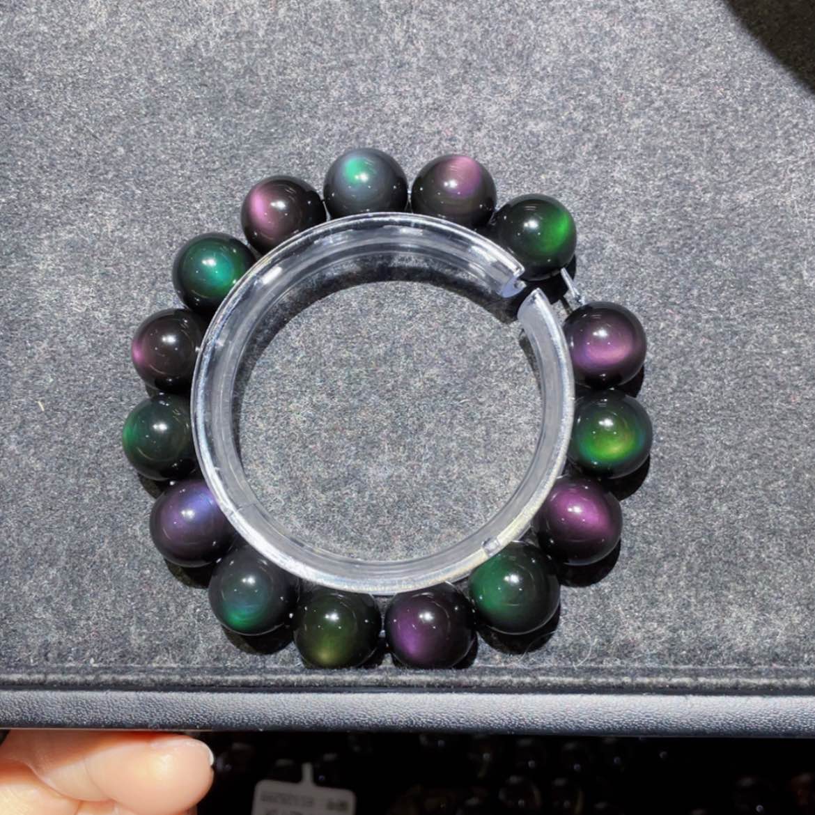 【闪购商品】黑曜岩手链未镶嵌?****