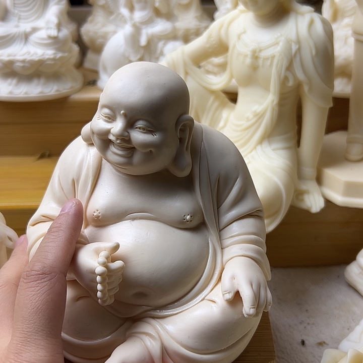 文***藤弥勒14公分摆件