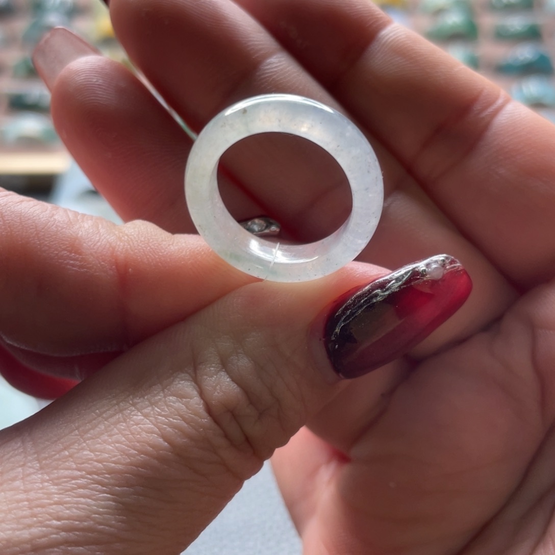 翡翠戒指未镶嵌翡翠戒指13号