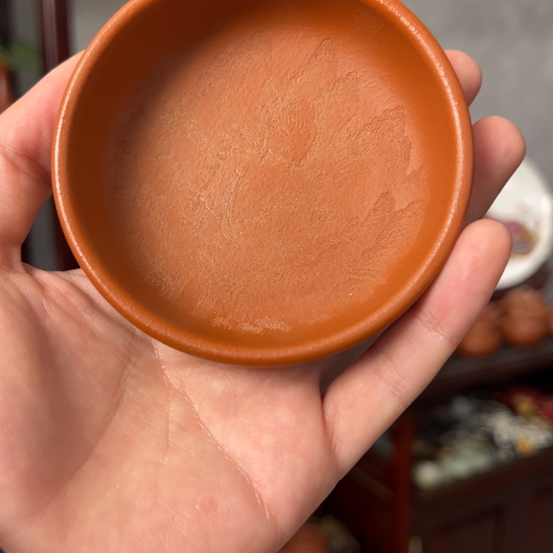 茶宠紫砂紫砂主人杯朱泥