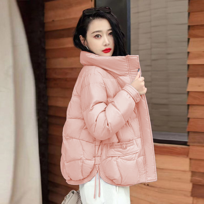 羽绒服女士短款2025年新款韩版女装保暖外套秋冬季高端鸭绒高级感