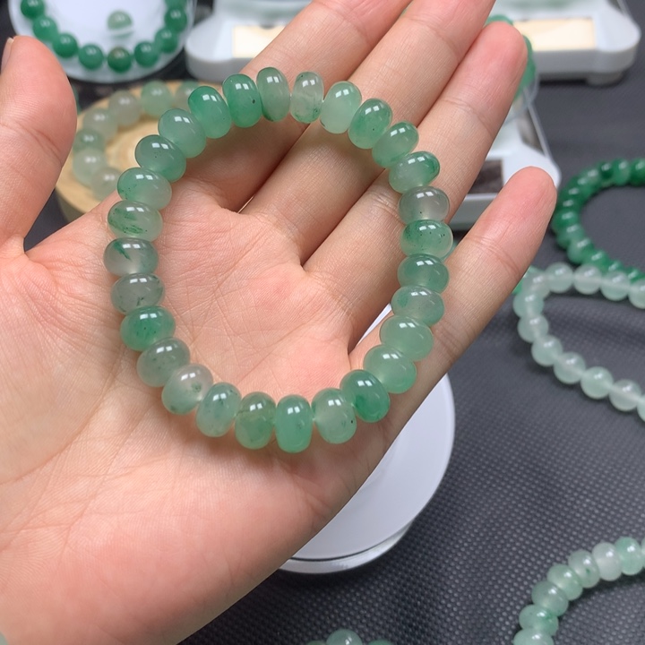 石英质玉手串未镶嵌算盘珠