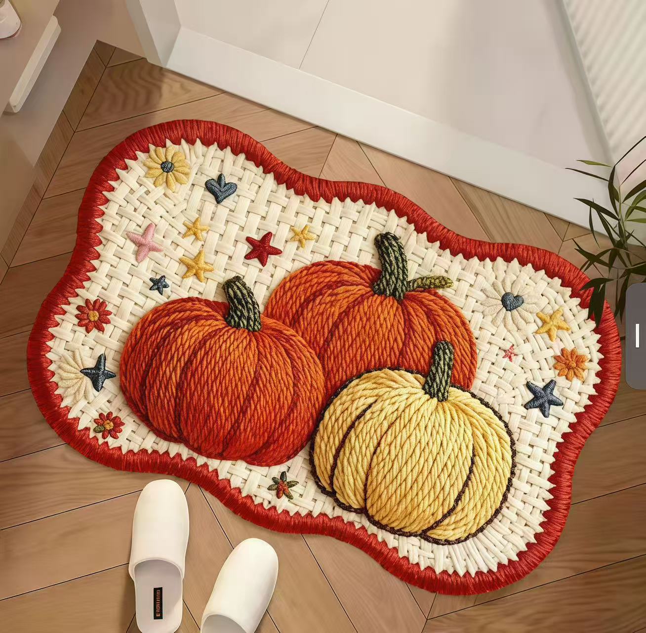 2025年新款3d打印技术硅藻泥大象南瓜葫芦喜庆入户玄关客厅地垫