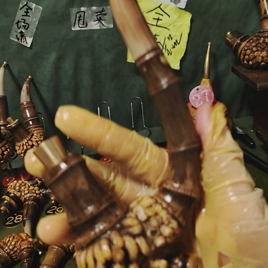 爱***歌贵州特色竹根烟斗工艺品手把件