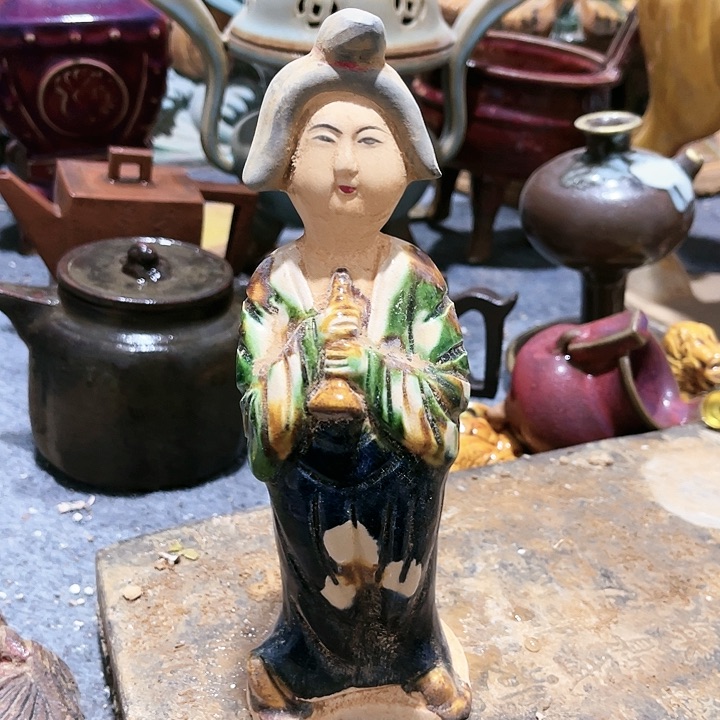 瓦当摆件摆件茶桌茶台陶瓷