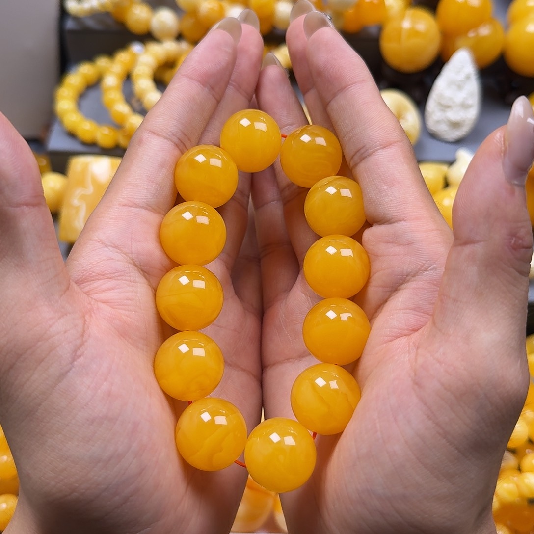 未镶嵌蜜蜡珠宝奇石同料20mm