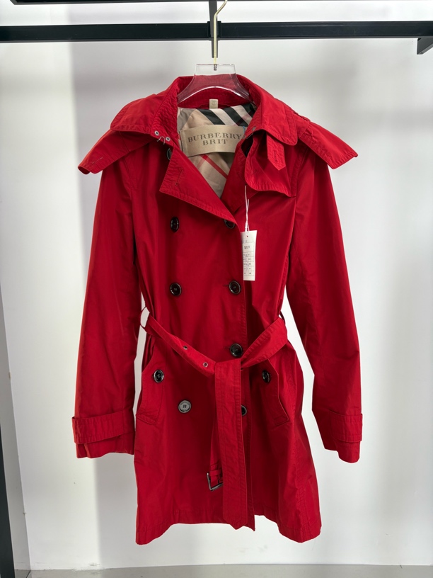 95新 BURBERRY/博柏利 Burberry红色风衣外套【专属】