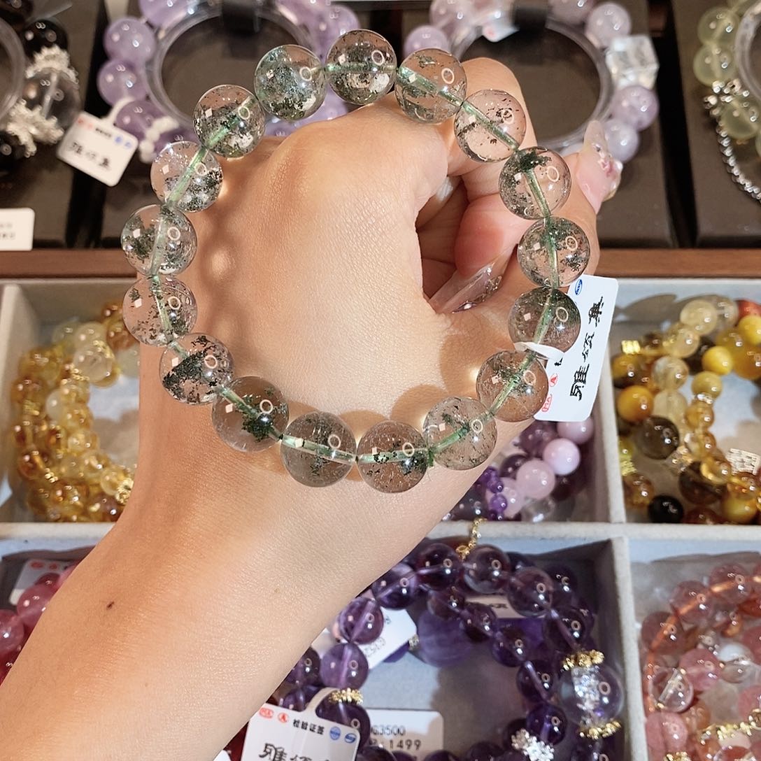 水晶手串未镶嵌G3509单圈微色差