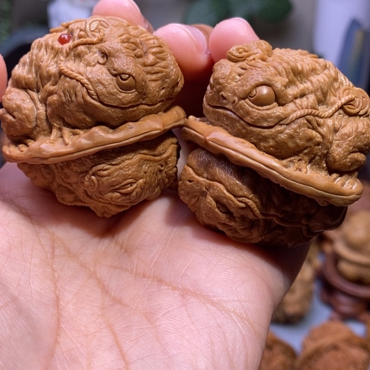 【闪购商品】核桃手串/手链木**?大尺寸金蟾